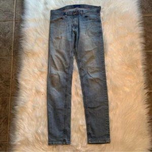 Zara Man Skinny Slim Jean Light Wash Ripped Zara 32x31